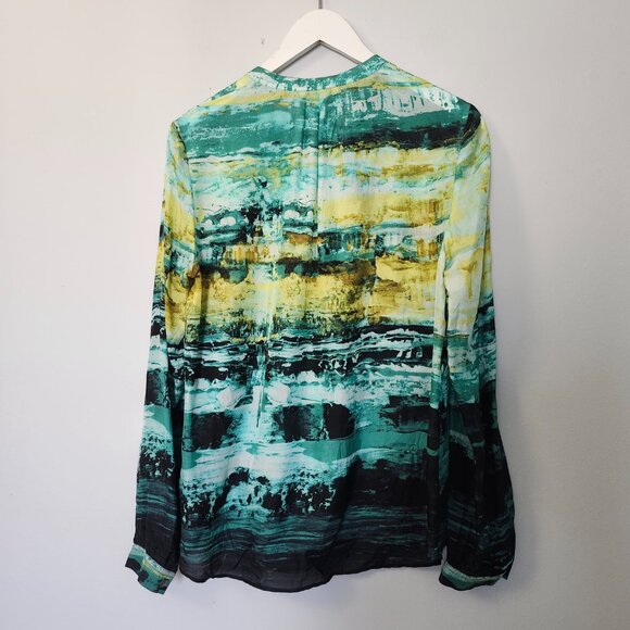 LAFAYETTE 148 ~ Silk Watercolour Blouse - Picture 4 of 9